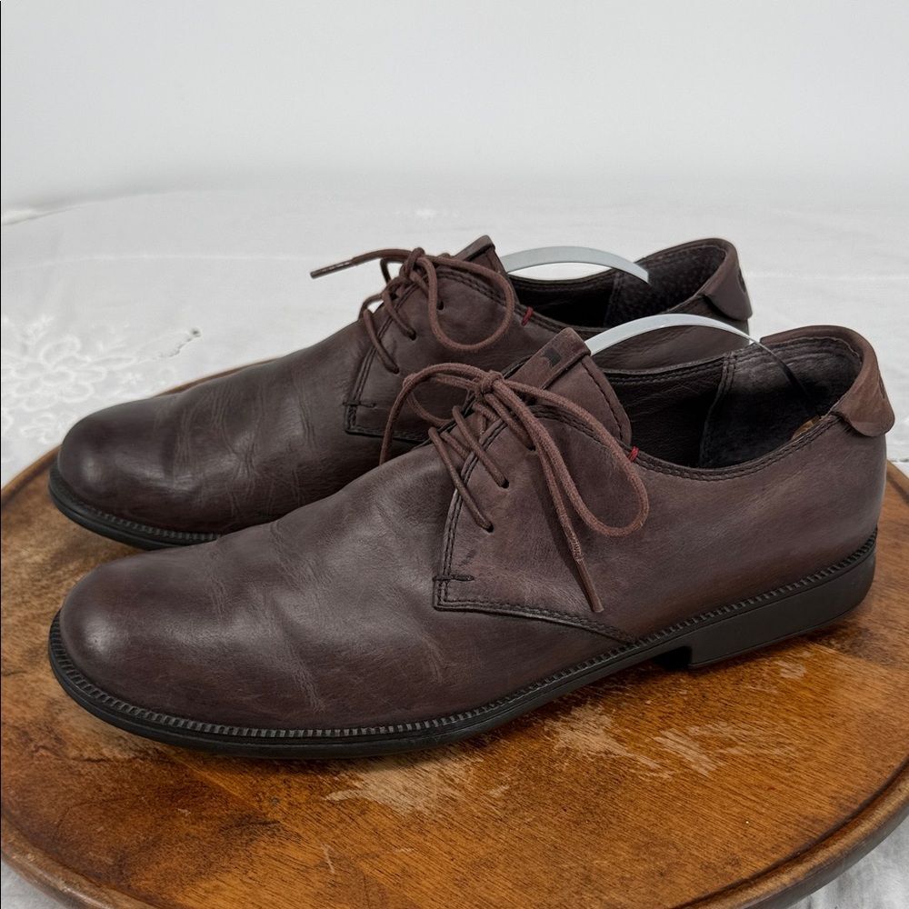 Camper Shoes Mens 42 US 9 Mil 1913 Brown Leather Lace Up Oxford Comfort Dress